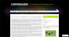 Desktop Screenshot of converaudio-tubeamplifiers.com
